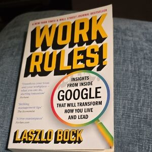 Work Rules! by Laszlo Bock Paperback Book